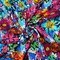 Pink-Blue-Multi Rayon Floral Printed Challis Woven Fabric By the Yard